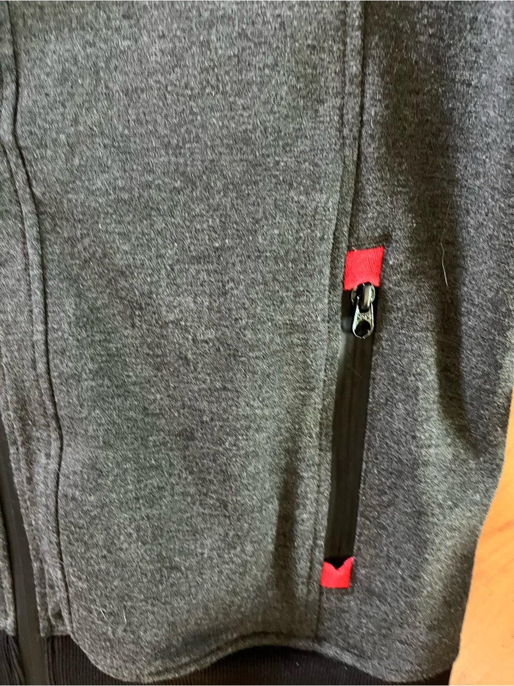 Nasty Pig Gray & Black Hoodie with Red Accents - Picture 4 of 6